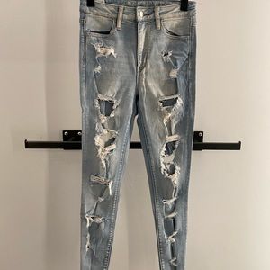 AE Super StretchX Light wash jeans sz 2